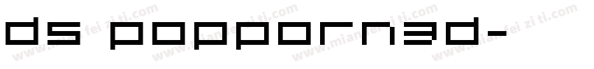 DS Popporn3D字体转换